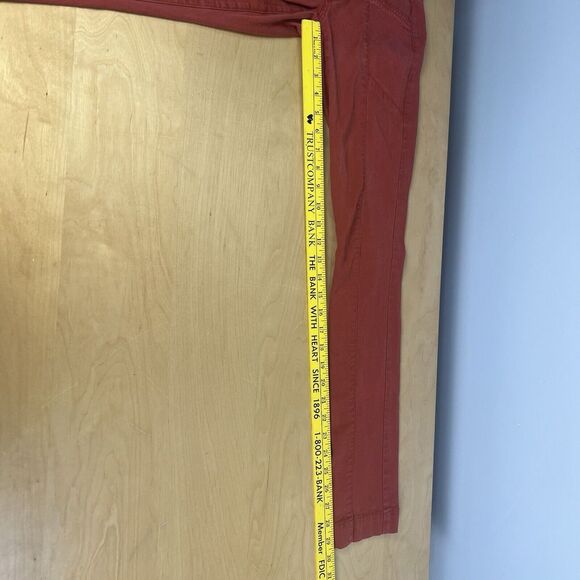 Cabi Womens Pants Size 0 Faded Red Tapered Leg Pockets Classic Casual Comfort - Picture 4 of 11